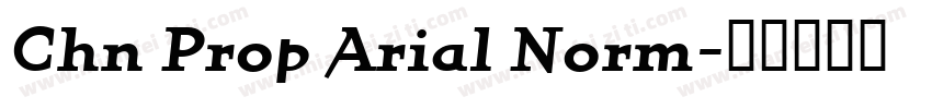 Chn Prop Arial Norm字体转换
